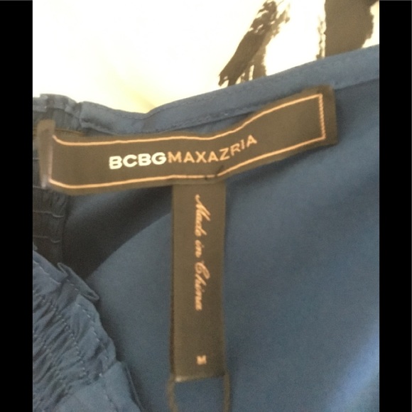 BCBG NWT Persian blue pleated halter top size M - Picture 5 of 5